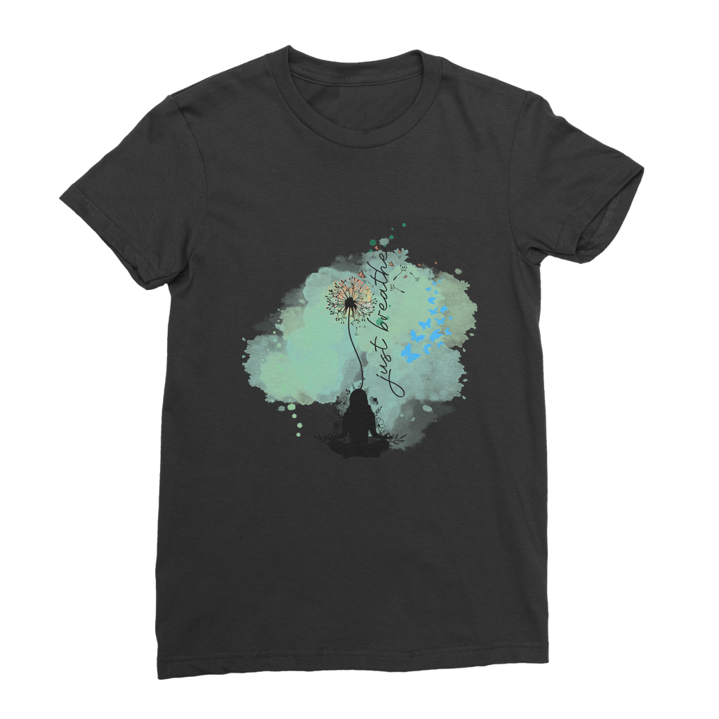 Just Breathe - Green Dandelion Classic Women's T-Shirt