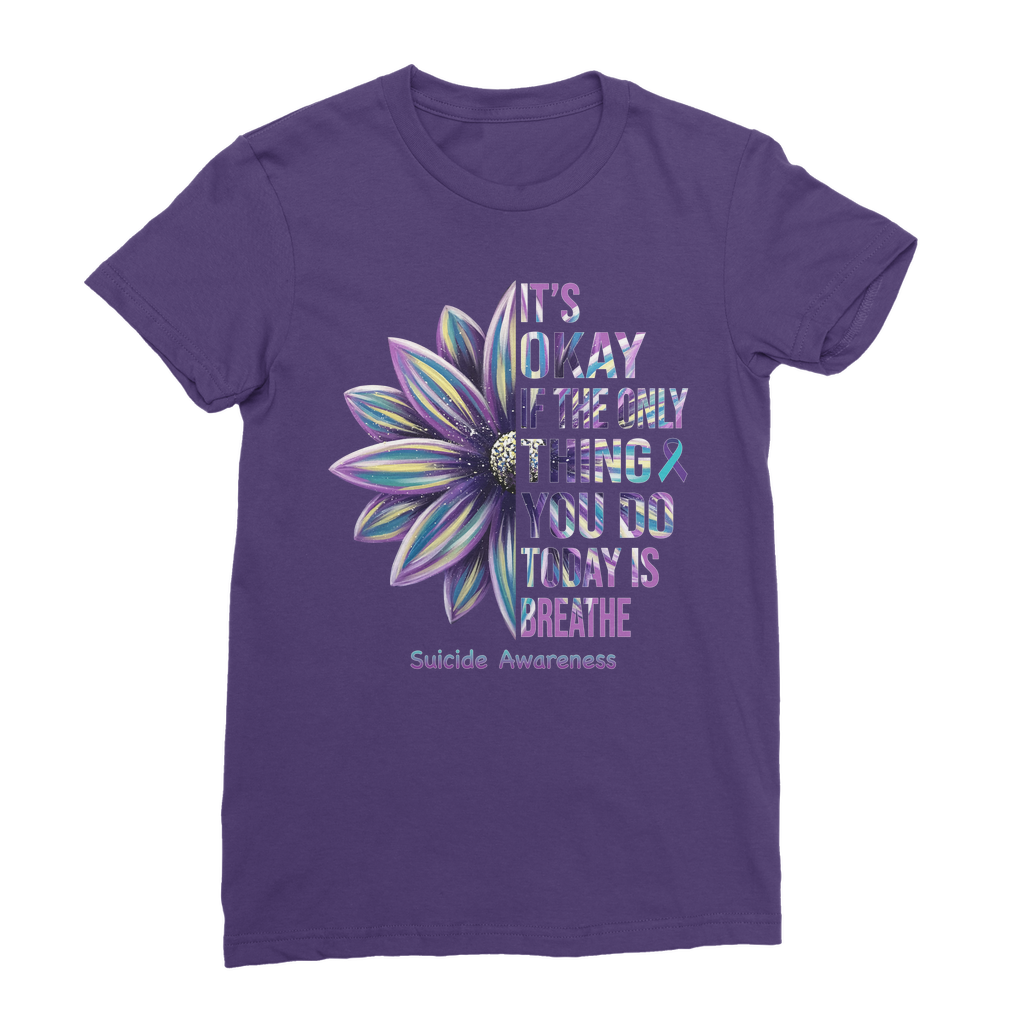 Today Just Breathe Premium Jersey Women's T-Shirt