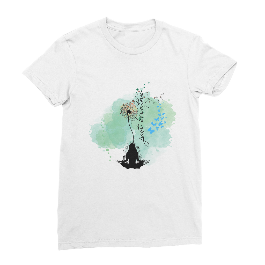 Just Breathe - Green Dandelion Classic Women's T-Shirt