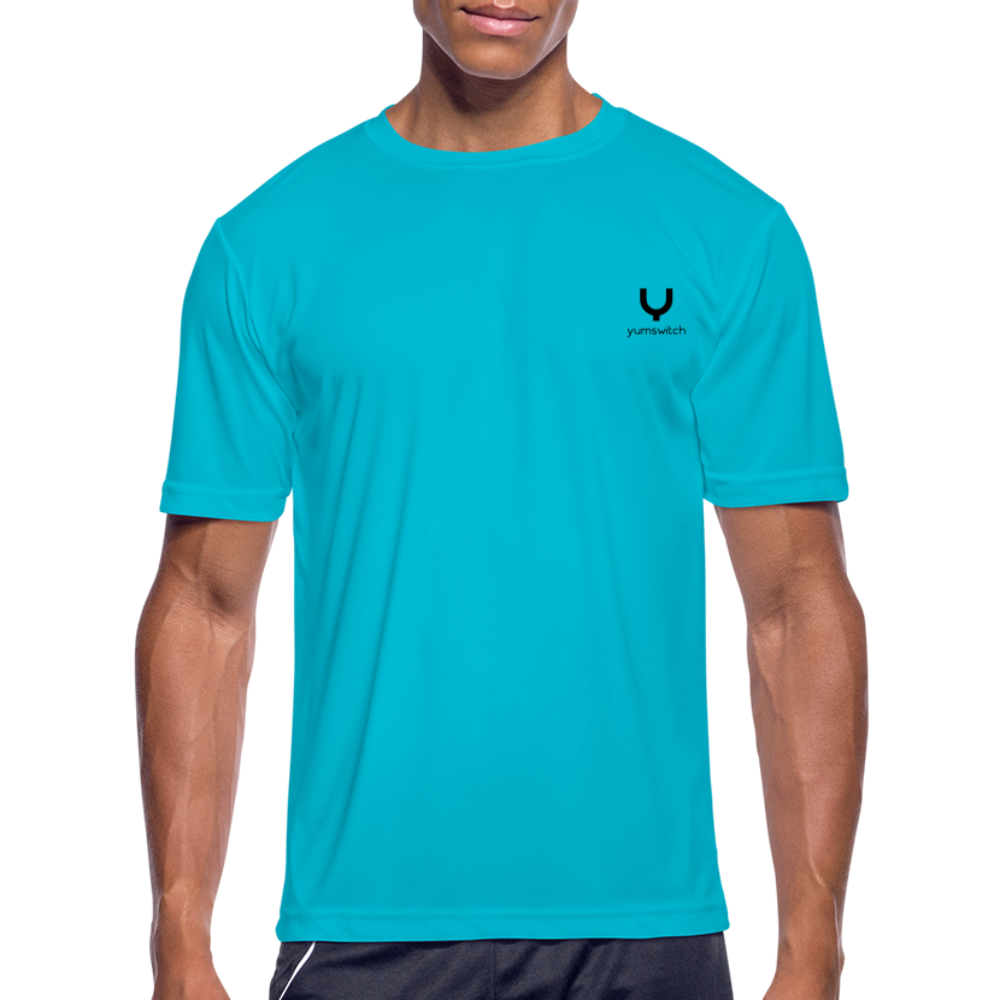 Men’s Moisture Wicking Performance T-Shirt - turquoise