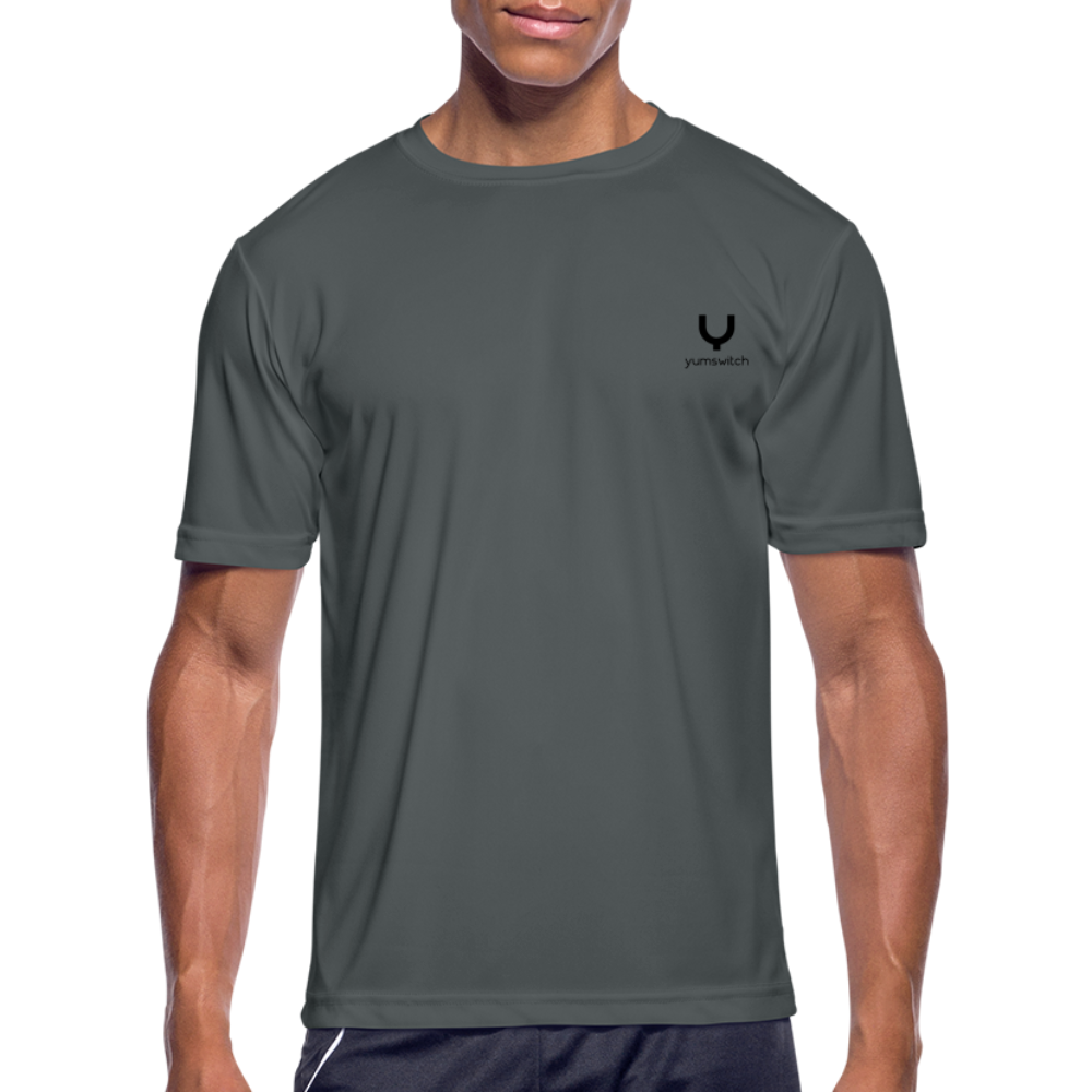 Men’s Moisture Wicking Performance T-Shirt - charcoal