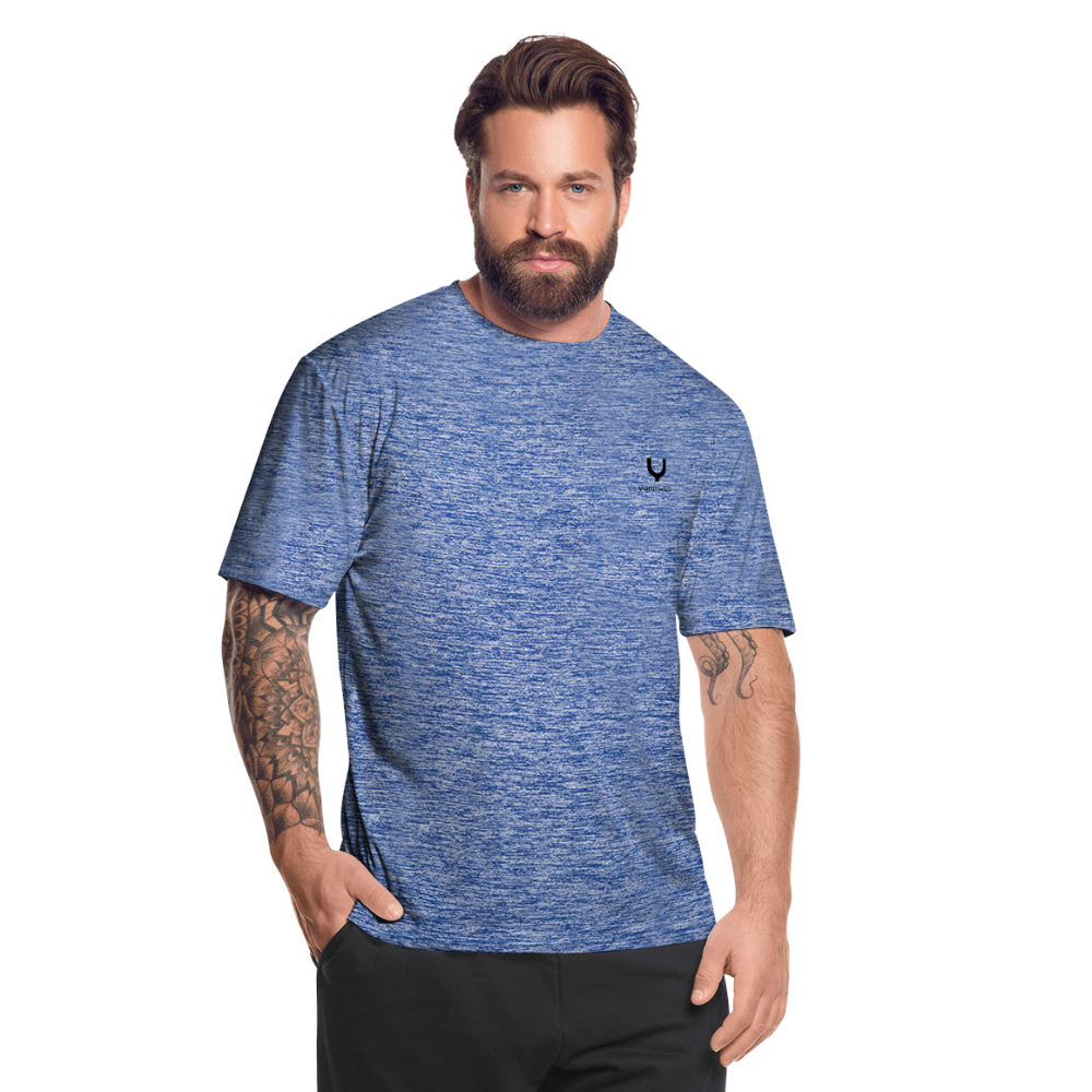 Men’s Moisture Wicking Performance T-Shirt - heather blue