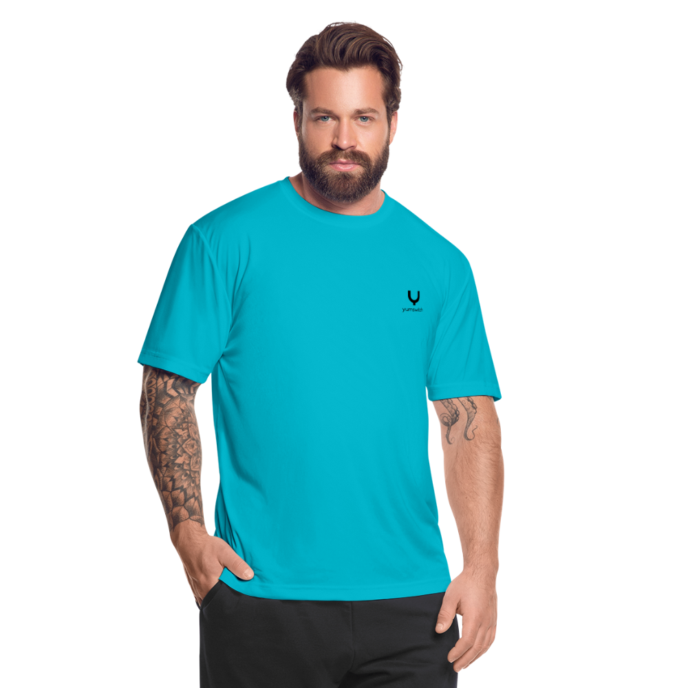 Men’s Moisture Wicking Performance T-Shirt - turquoise