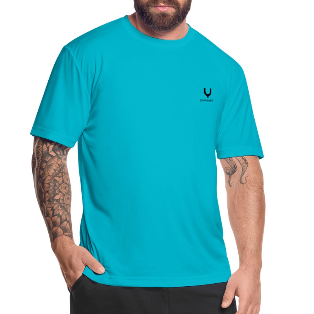 Men’s Moisture Wicking Performance T-Shirt - turquoise