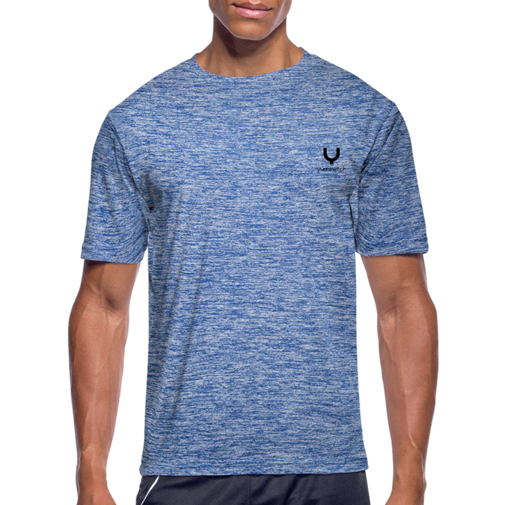 Men’s Moisture Wicking Performance T-Shirt - heather blue