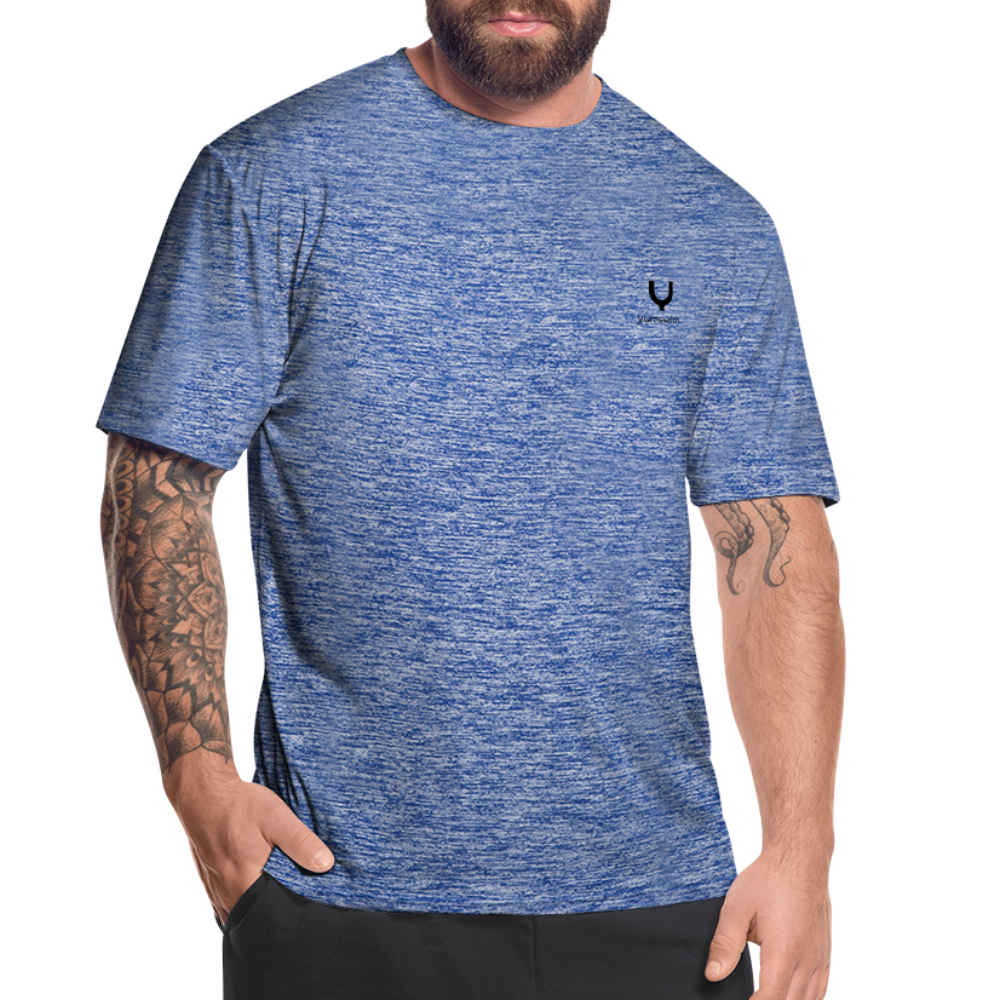 Men’s Moisture Wicking Performance T-Shirt - heather blue